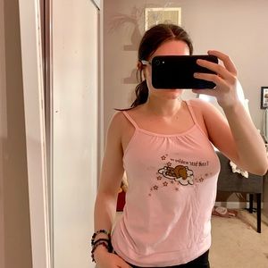 FREE W PURCHASE Pink Tank “I can’t bear waking up”